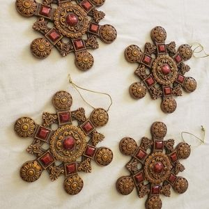 Set of 4 Snowflake Ornaments